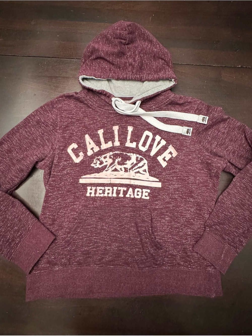 Cali Love Heritage Girls XL Maroon Hoodie Sweatshirt